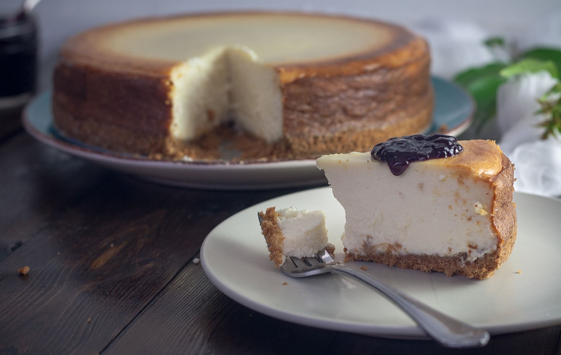 Deliciosa tarta de queso sin gluten, un postre irresistible